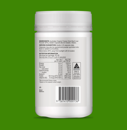 Best Of The Bone Organic Beef Liver Capsules