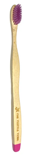 Turtle Tribe Bamboo Toothbrush - Soft/Medium Nylon Bristles