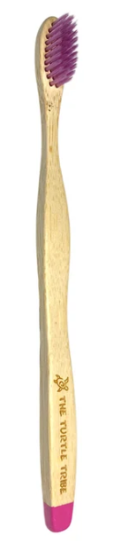 Turtle Tribe Bamboo Toothbrush - Soft/Medium Nylon Bristles