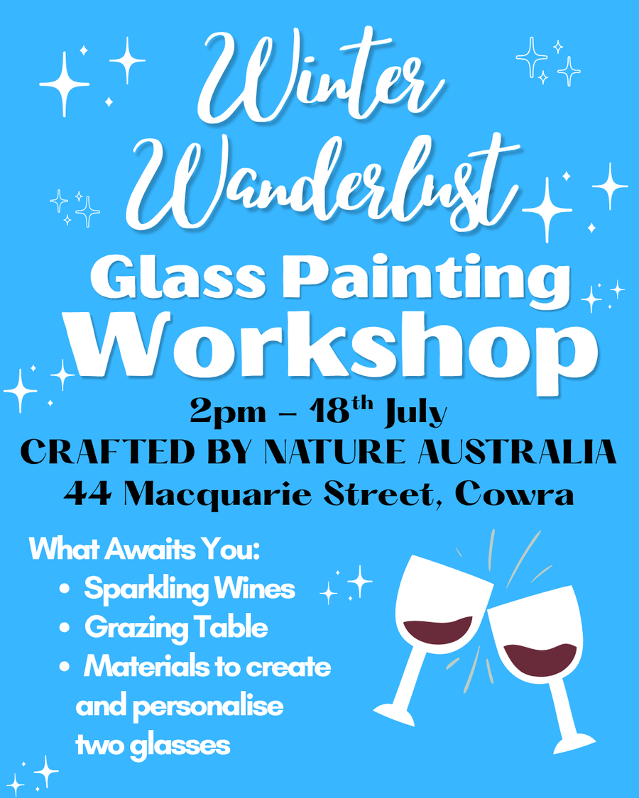 Winter Wanderlust Glass Painting Workshop