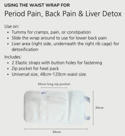 A Better 8 Piece Organic Cotton Castor Oil Wraps Pack