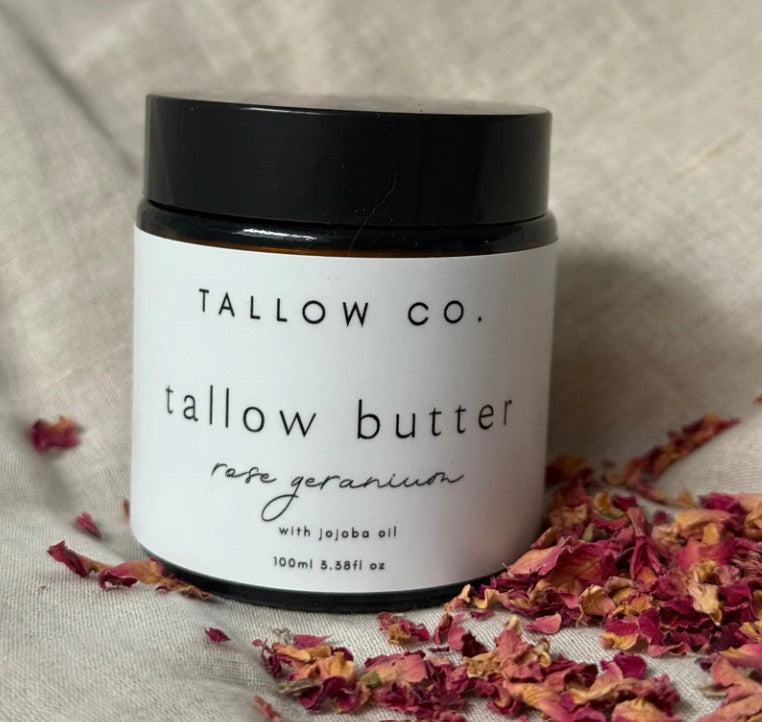 Tallow Co. Tallow Butter Rose Geranium with Jojoba Oil