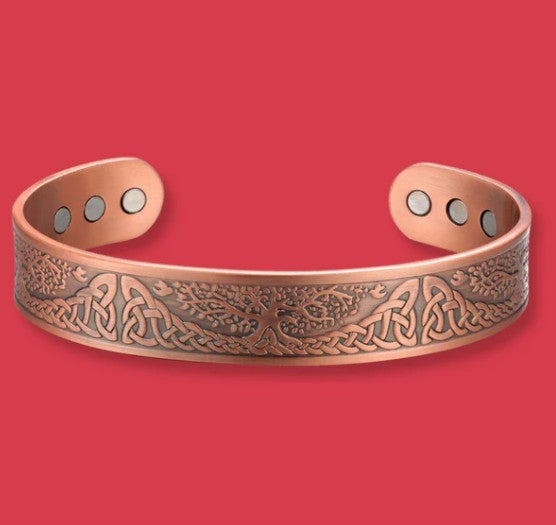 A Better Pure Copper Magnetic Therapy Bracelet - Tree Of life