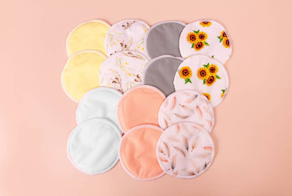 Bubba Bump 14 Pack Organic Bamboo Reusable Breast Pads