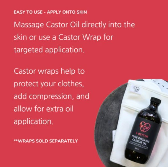 A Better Pure Organic Castor Oil 200 mL