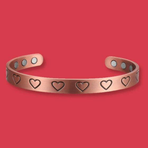A Better Pure Copper Magnetic Therapy Bracelet - Hearts