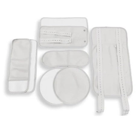A Better 8 Piece Organic Cotton Castor Oil Wraps Pack
