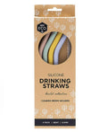 Ever Eco Silicone Drinking Straws 4pk - Pastel Collection