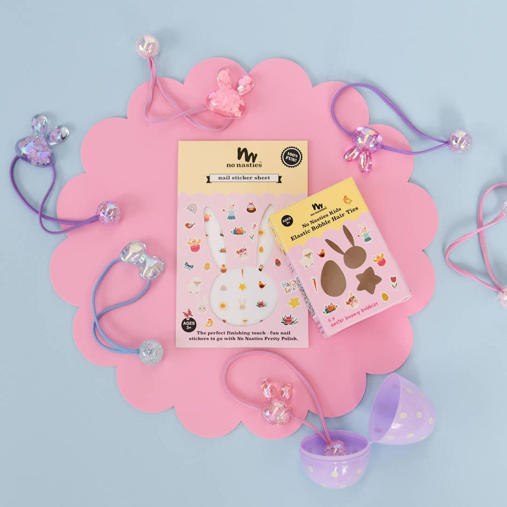 No Nasties Bunny Bobbles Elastics Set