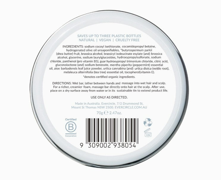 EverCircle Two-in-One Conditioning Shampoo Bar