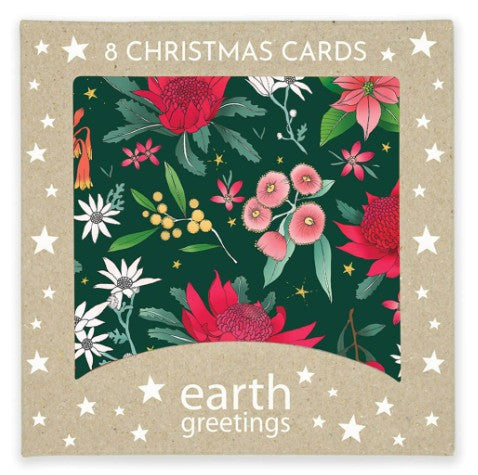 Earth Greet 8pk Gift Cards Festive Floral