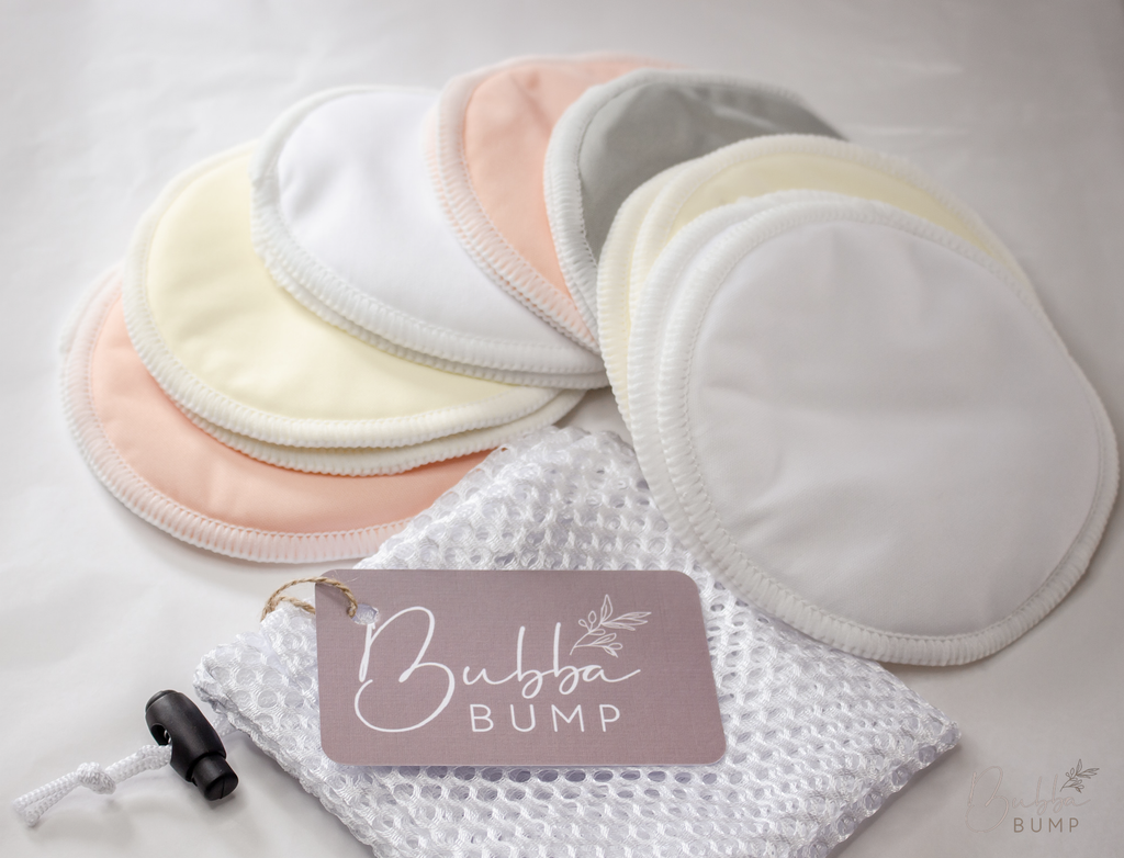 Bubba Bump 14 Pack Organic Bamboo Reusable Breast Pads