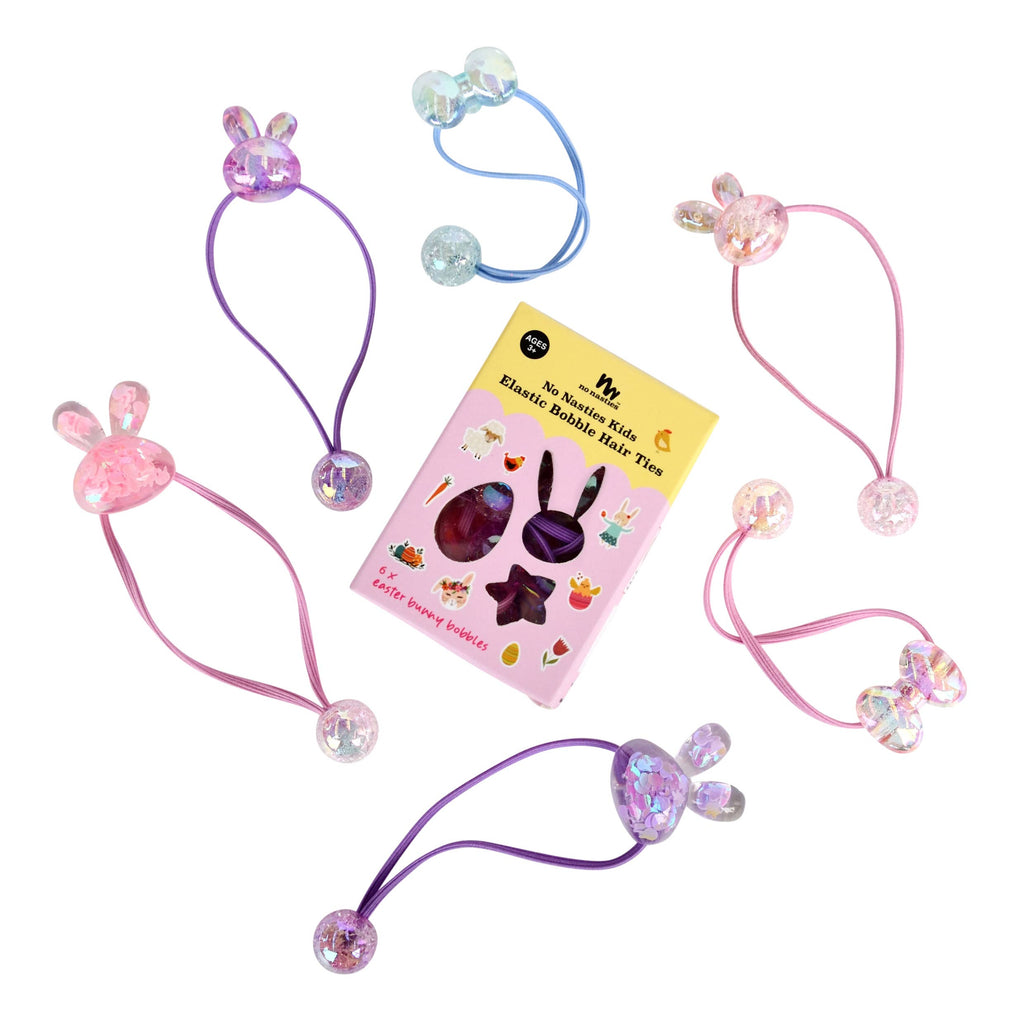 No Nasties Bunny Bobbles Elastics Set