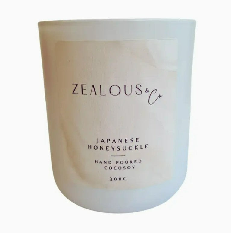 Zealous & Co Japanese Honeysuckle Candle - 300g