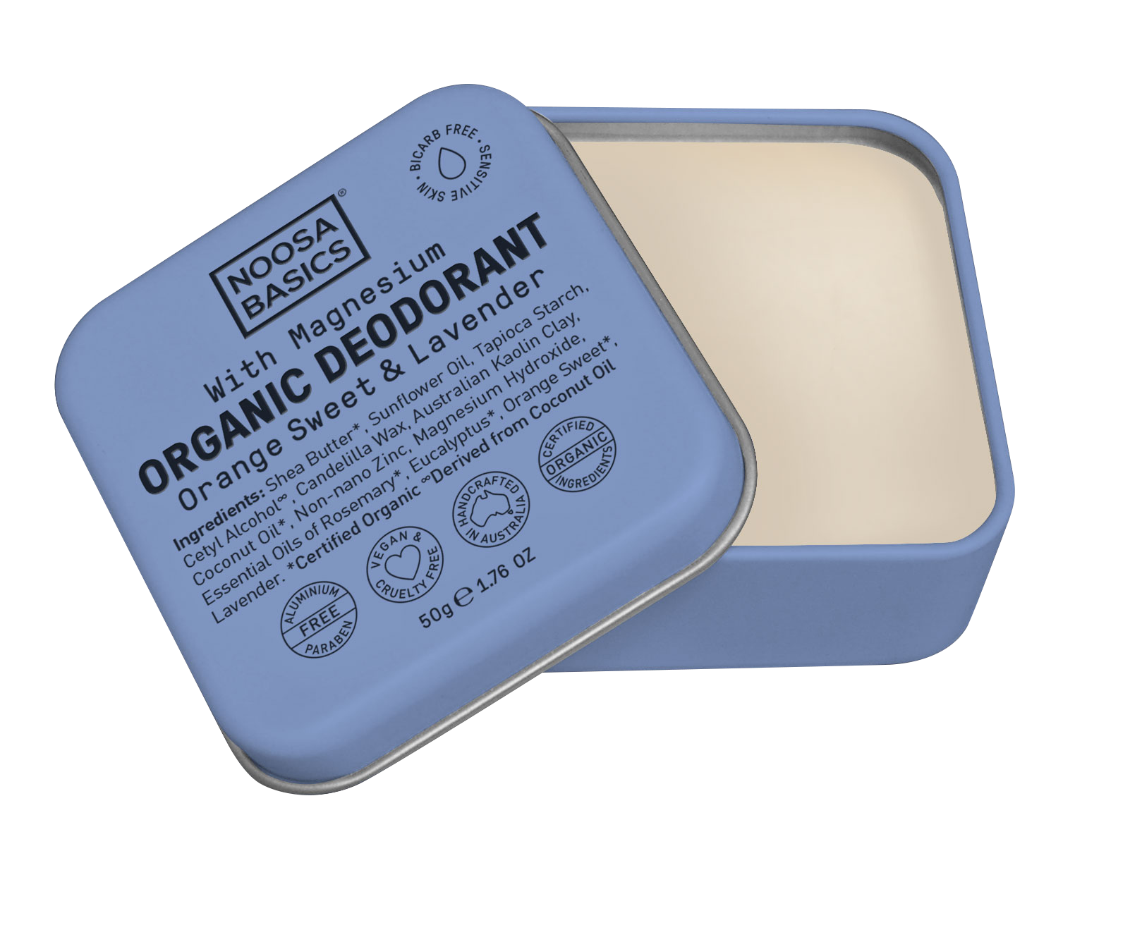 Noosa Basics Deodorant Tin - Sweet Orange & Lavender
