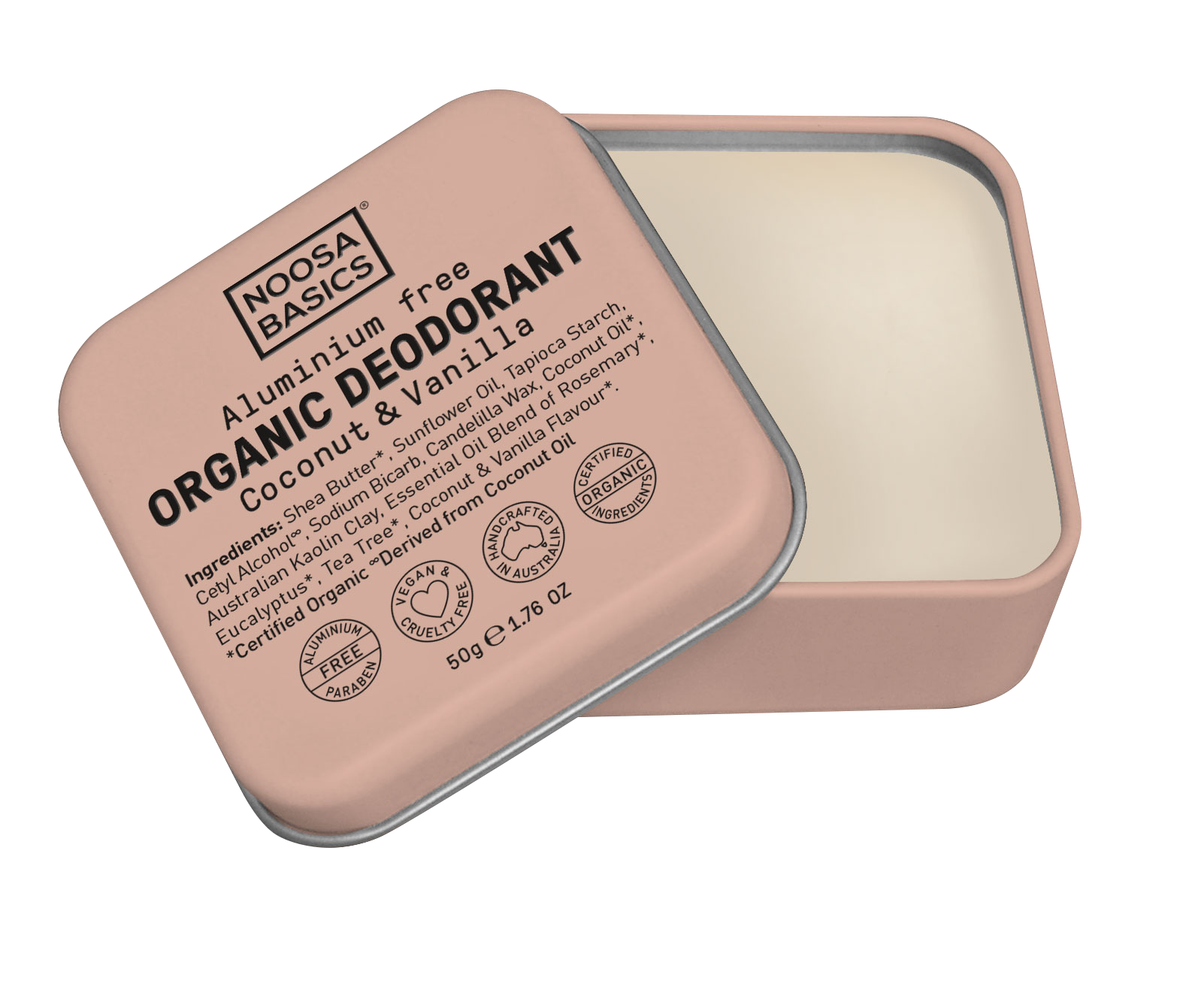 Noosa Basics Deodorant Tin - Coconut & Vanilla